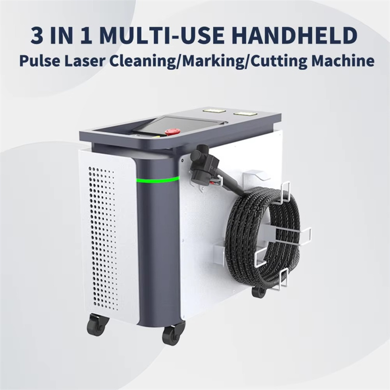 Industrial Laser Marking Systems - 300W業務用パルスレーザークリーナー、工業用錆除去・マーキング・切断、空冷システム搭載レーザー溶接機