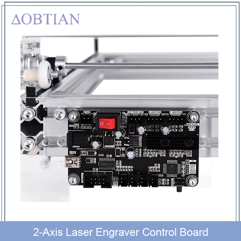 Laser Controller Board - 2 軸レーザー彫刻機制御ボードパネル、GRBL USB ポートメインボード + オフライン統合ドライバー