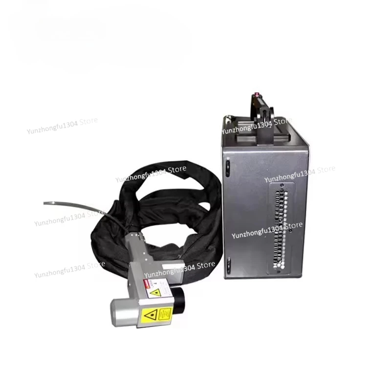 Portable Laser Rust Removal - ポータブル100Wレーザー木工石材金属錆除去ファイバーレーザー洗浄機、エンジンポンプ200Wパワー溶接付き