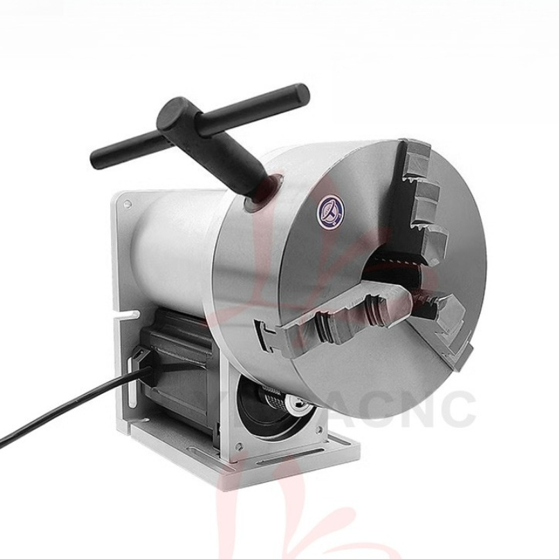 Industrial Uv Laser - 産業用3爪回転軸電動回転精密治具（ファイバーUVレーザーマーキングCNCルーター溶接機用）
