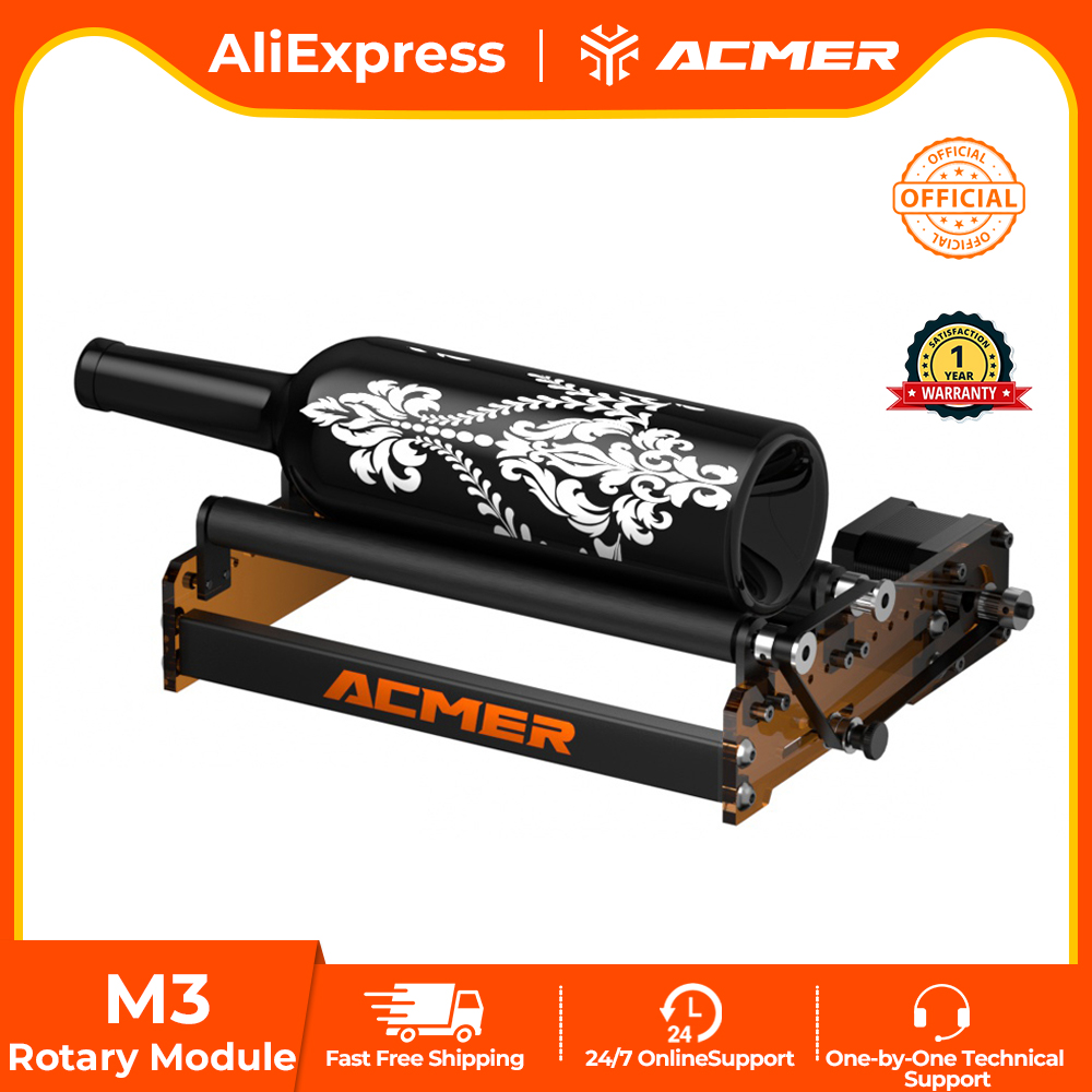Industrial Laser Cutter - ACMER M3 レーザーロータリーローラー 360 ° 回転