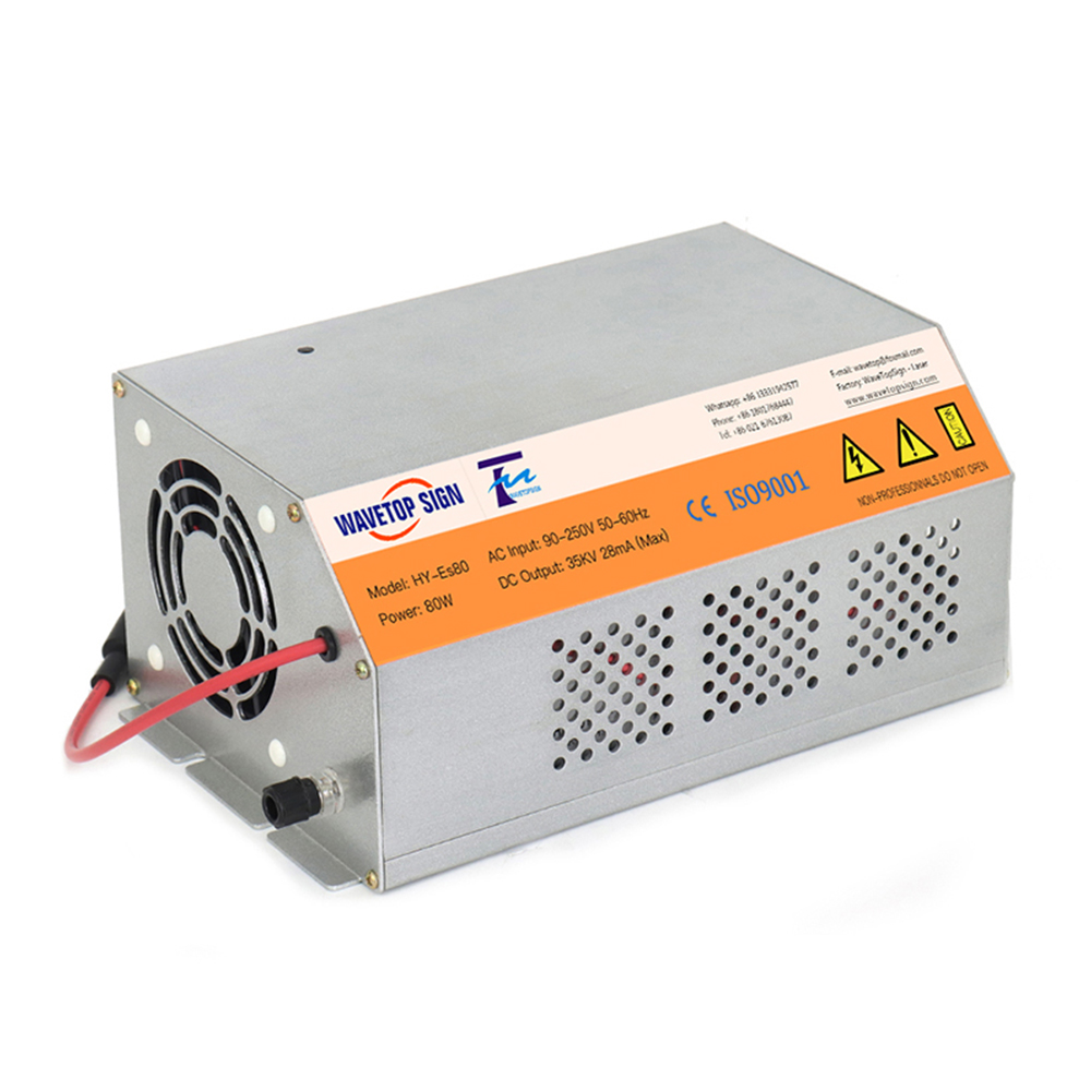 Co2 Laser Engraving Machine - 80-100W HY-Es80 Co2 レーザー電源 CO2 レーザー彫刻切断機