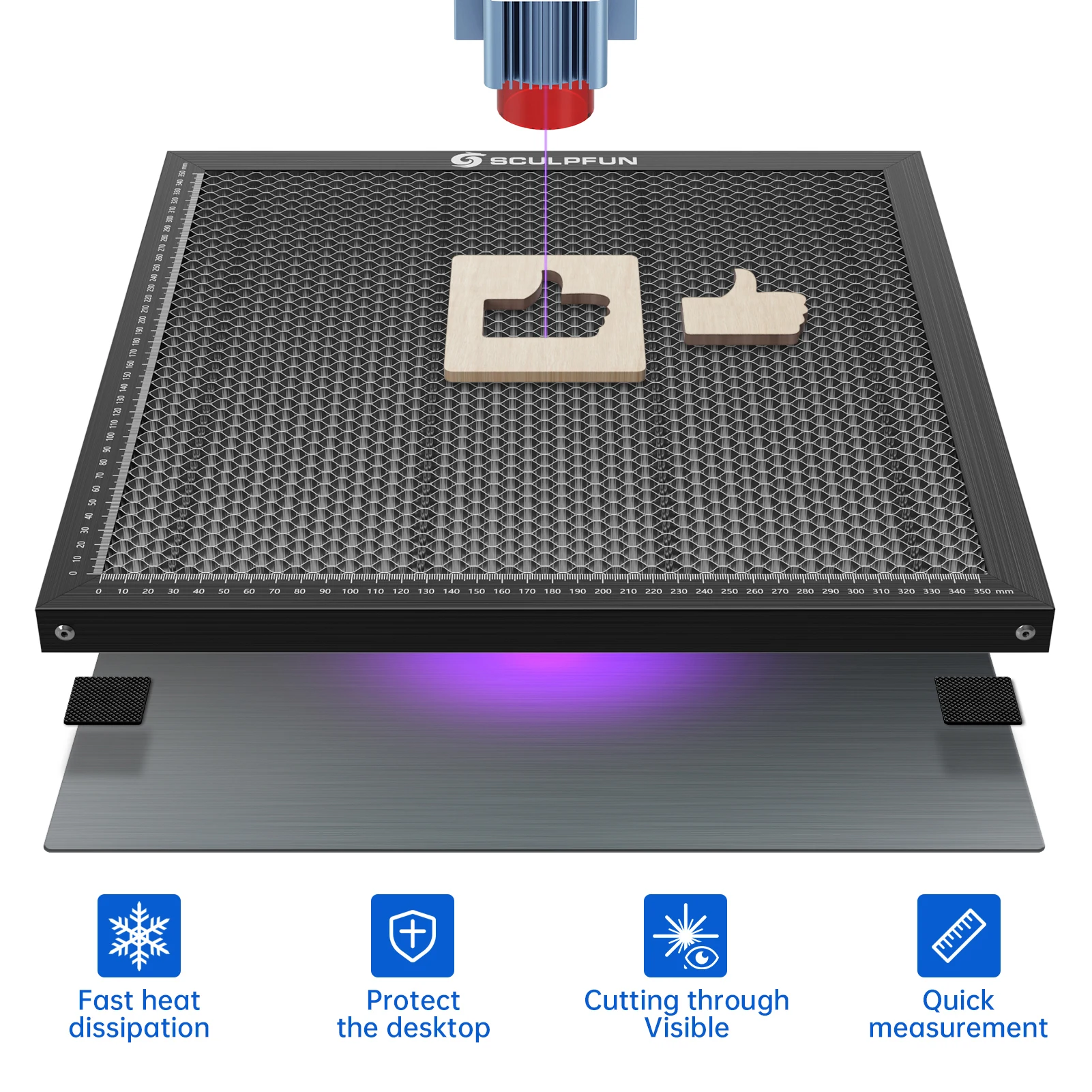 Co2 Laser Engraving Machine - レーザー彫刻作業ベッドハニカム作業テーブル CO2 レーザー切断機用アルミニウム S9 TTS55Pro TS2
