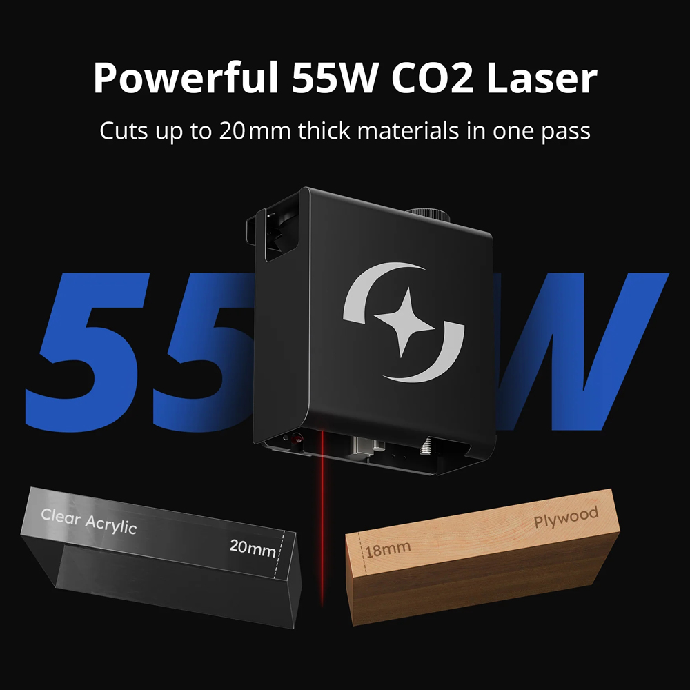 Atomstack K60 Co2レーザー彫刻機 自動焦点と - Industrial Laser Cutter のレビューと価格