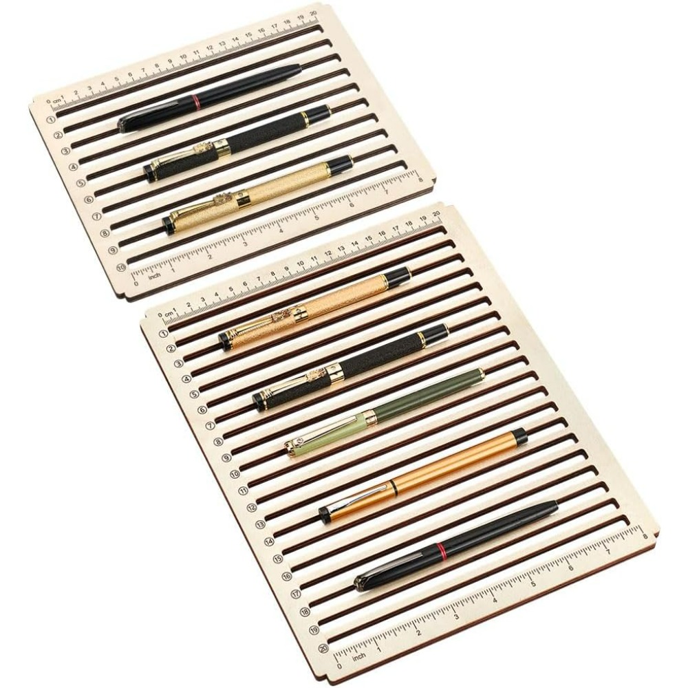 2パック 10/20スロット 鉛筆彫刻治具 スケール付き - - Industrial Laser Pen のレビューと価格