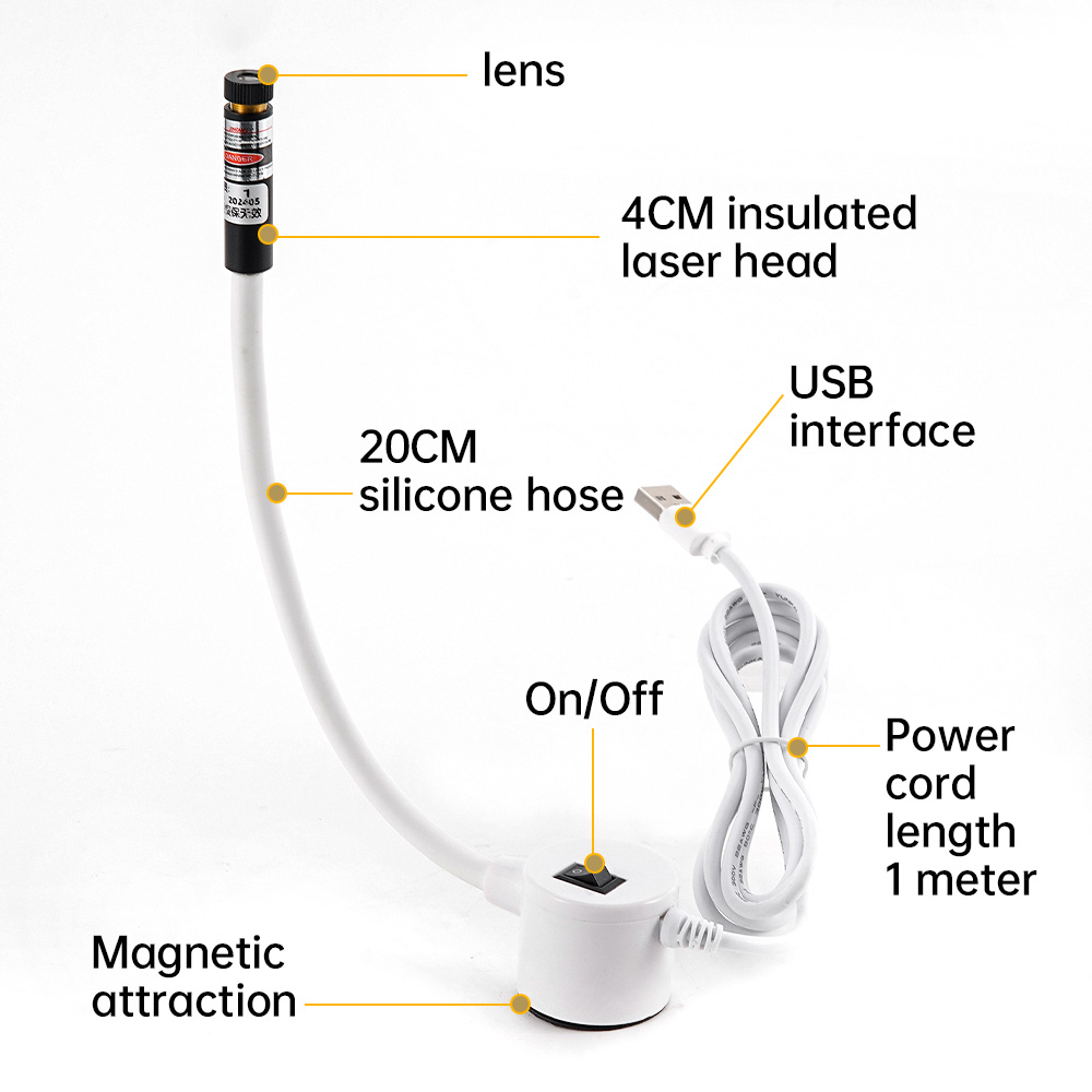 USB 電源赤色レーザーライト縫製位置決めランプ切断磁気ベー - Industrial Laser Cutter のレビューと価格